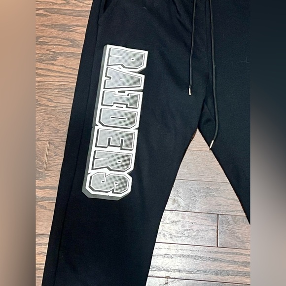 Forever 21 Men’s Las Vegas Raiders Black Sweatpants XXL - Picture 8 of 9